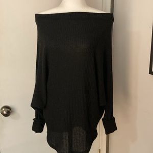 Off the shoulder batwing top